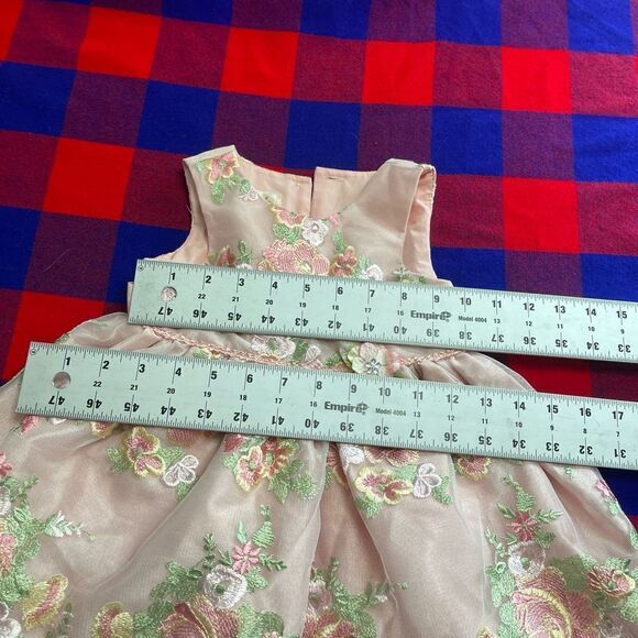 Laura Ashley London Girls Pink Embroidered Floral Dress Size 2T - Picture 7 of 12